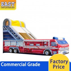 Fire Truck Inflatable Slide