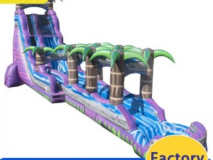 How do you dry and store inflatable water slides?