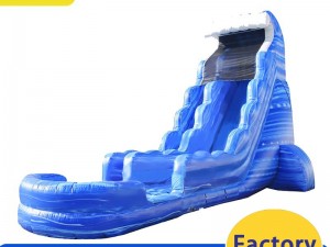 Big Blue Inflatable Water Slide
