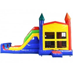 Inflatable Bouncer With Double Lane Slide