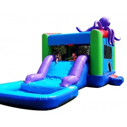 Octopus Inflatable Water Slide Combo Octopus Inflatable Water Slide Combo