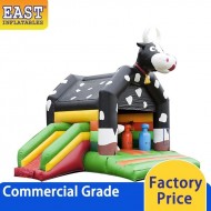 Cow Inflatable Bounce House With Slide