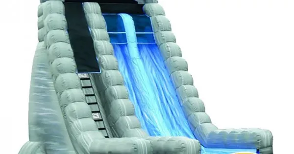Roaring River Dual Lane Inflatable Dry Slide, Roaring River Dual Lane ...